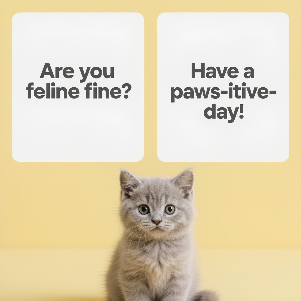 Cute Cat Puns for Instagram Captions