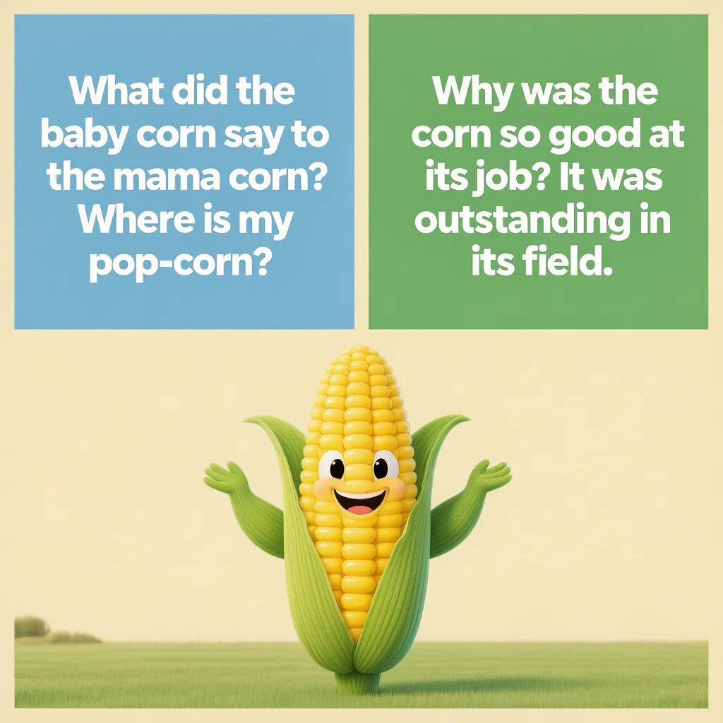 Corn Puns for Lunchbox Notes