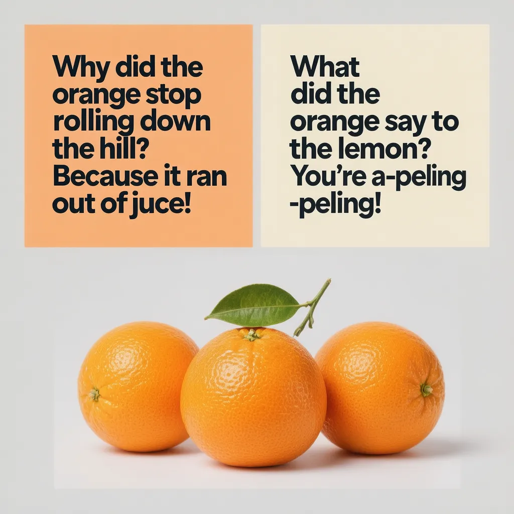 Orange Puns for Lunchbox Notes