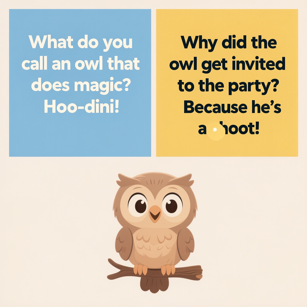 Owl Knock-Knock Jokes for Kids