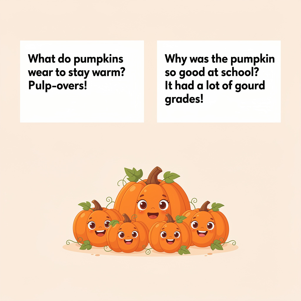 Cute Pumpkin Puns for Little Kids