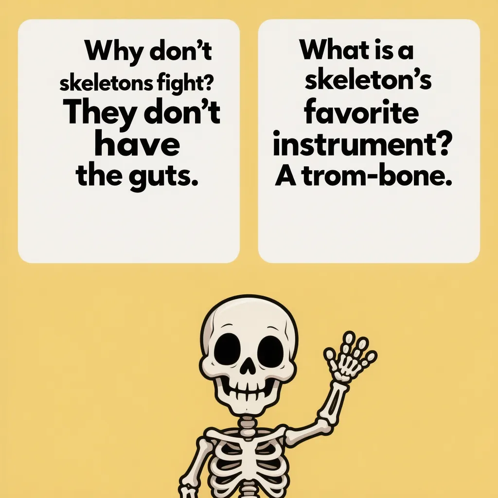 Funny Skeleton Food Jokes 🍕