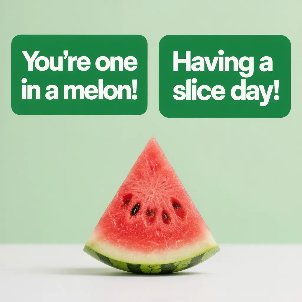 Cute Watermelon Puns for Lunchbox Notes