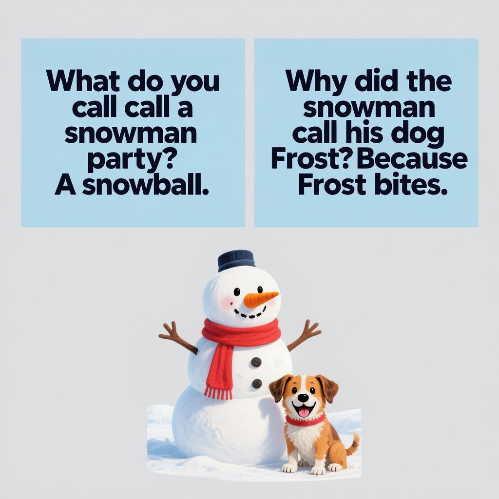 Snowman Jokes for Little Ones