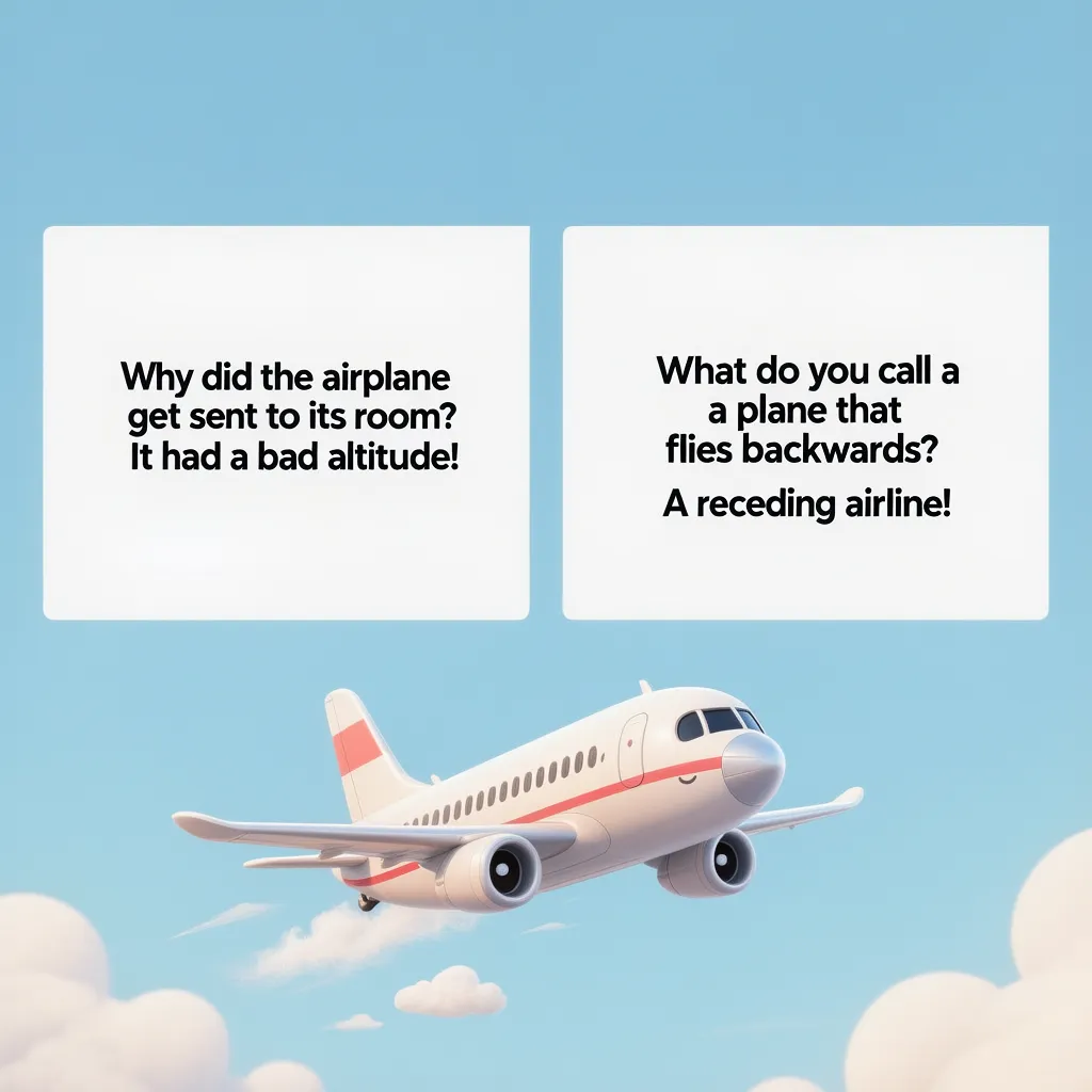 Airplane Puns for Travel and Vacation
