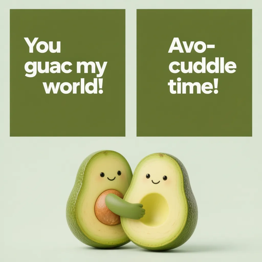 Avocado Puns Perfect for Lunch Box Notes